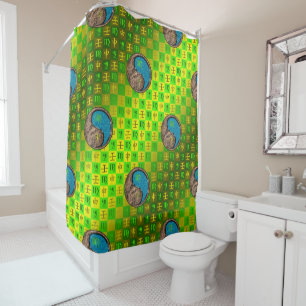 Rideaux De Douche Vierge & Singe d'eau