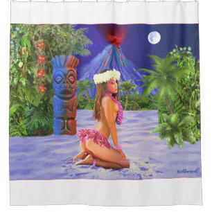 RIDEAUX DE DOUCHE VIERGE WAHINE SACRIFICE