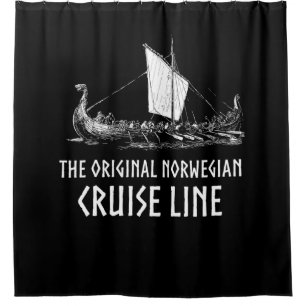 Rideaux De Douche Viking Ship Cruise Line Odin Et Valhalla
