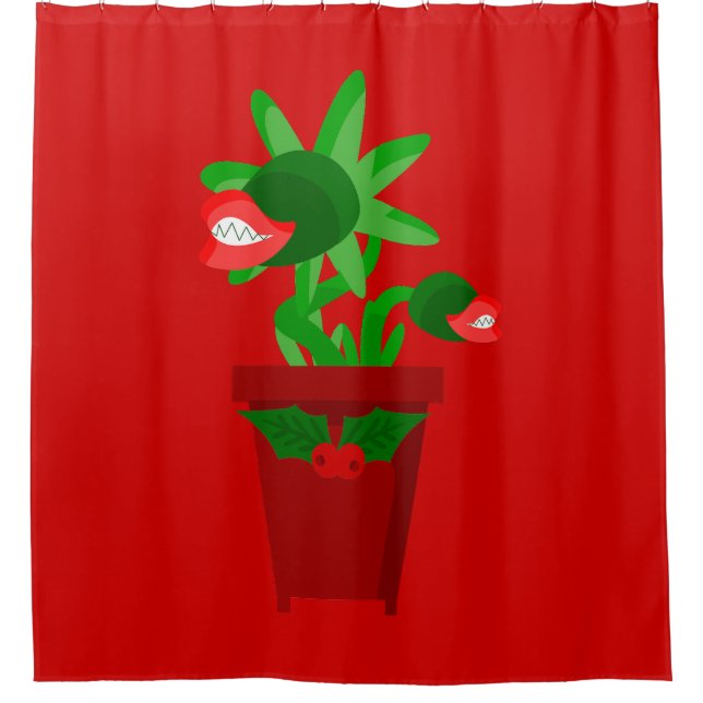 Rideaux De Douche vilain noël vénériens flytrap (Devant)