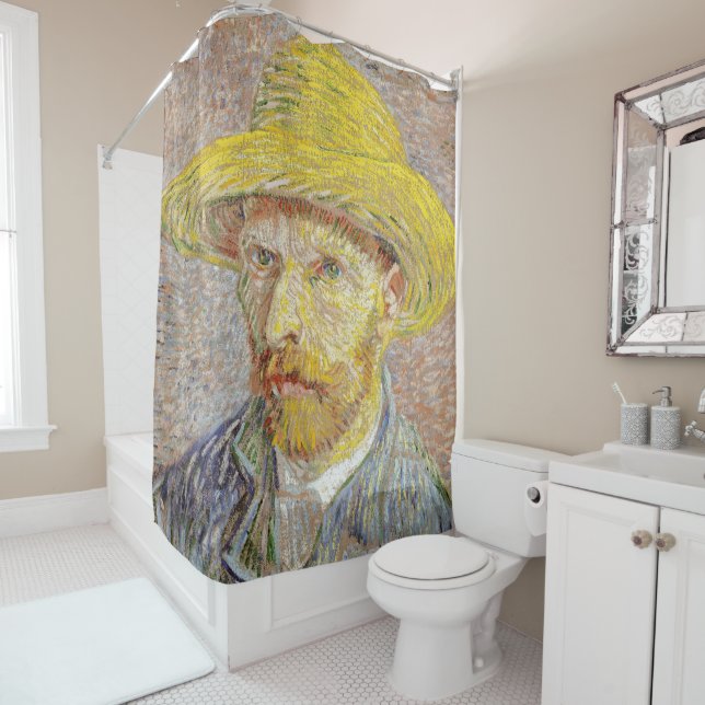 Rideaux De Douche Vincent van Gogh - Autoportrait avec Casquette de  (En situation)