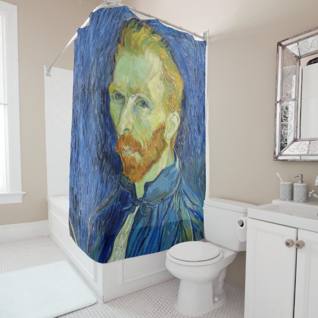 Rideaux De Douche Vincent van Gogh - Autoportrait avec Palette (En situation)