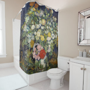 Rideaux De Douche Vincent van Gogh - Bouquet de fleurs dans un vase