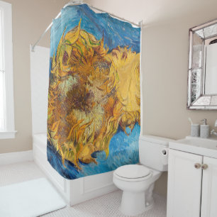 Rideaux De Douche Vincent van Gogh - Deux tournesols coupés