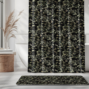 Rideaux De Douche Vincent Van Gogh Floraison d'Amandier sur Fond Noi