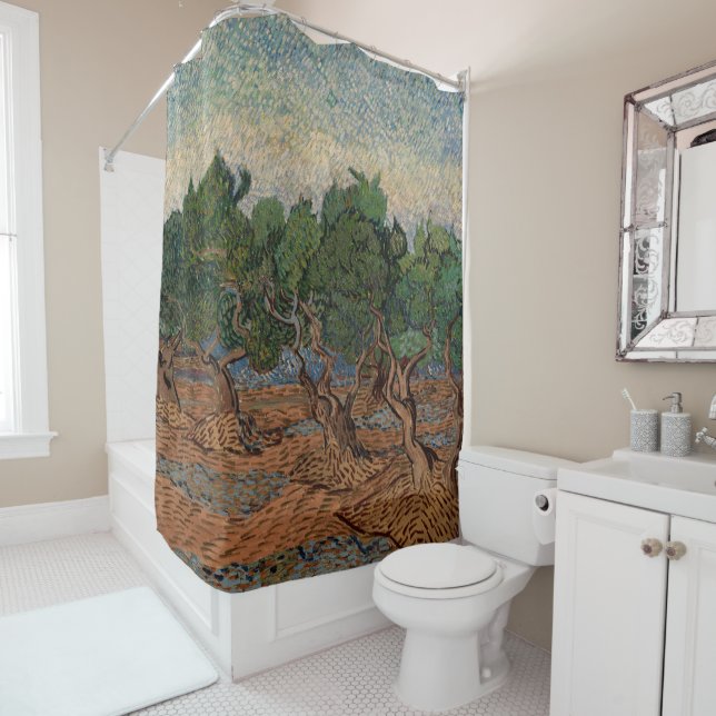 Rideaux De Douche Vincent van Gogh - Olive Grove (En situation)
