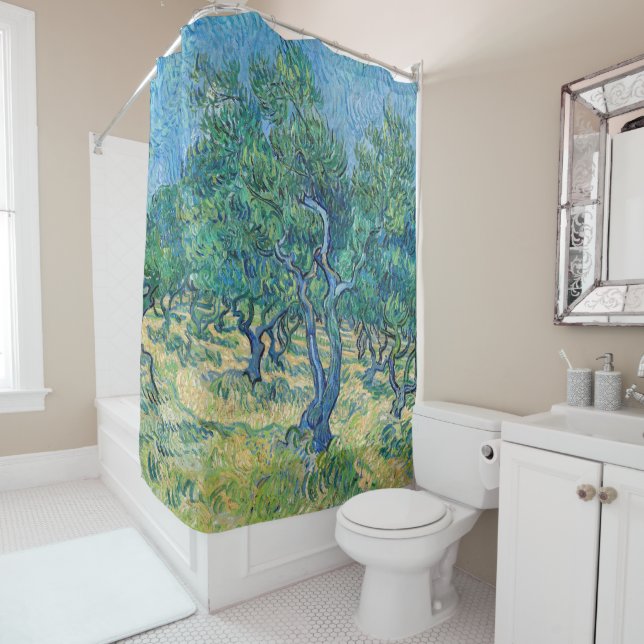 Rideaux De Douche Vincent van Gogh - Olive Grove (En situation)