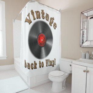 Rideaux De Douche Vintage - Back to Vinyl, the record is back