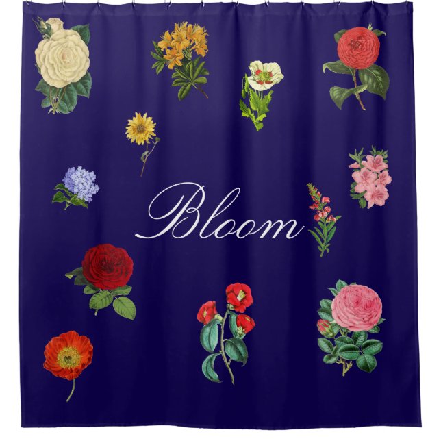 Rideaux De Douche Vintage Floral (Devant)