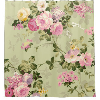 Rideaux De Douche Vintage Floral Victorian