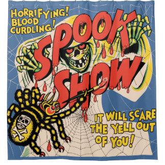 Rideaux De Douche Vintage Spook Show Poster Shower Curtain