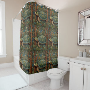 Rideaux De Douche Vintage tortue rétro bohème bohème bohème