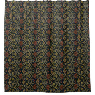 Rideaux De Douche Vintage William Morris Rose et Lily