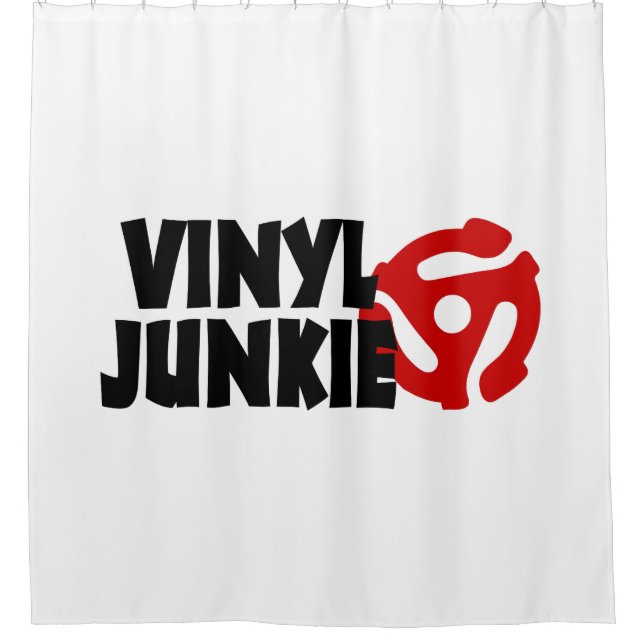 Rideaux De Douche Vinyl Junkie (Devant)