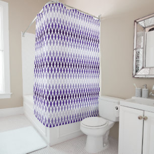 Rideaux De Douche Violet Diamant Ombre
