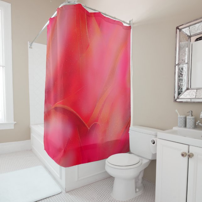 Rideaux De Douche Viva Magenta 2023 (En situation)