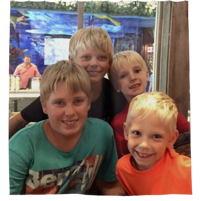 Rideaux De Douche VOS PETITS-ENFANTS sur un (Devant)