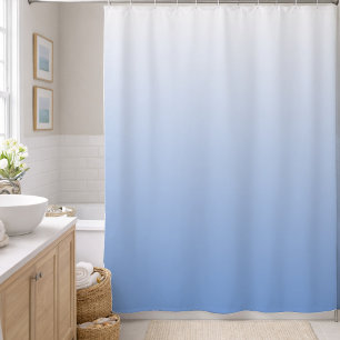 Rideaux De Douche Votre couleur avec dégradé de blanc ombré
