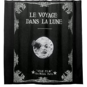 Rideaux De Douche Voyage de Lune /A de La de dans de Le Voyage à la
