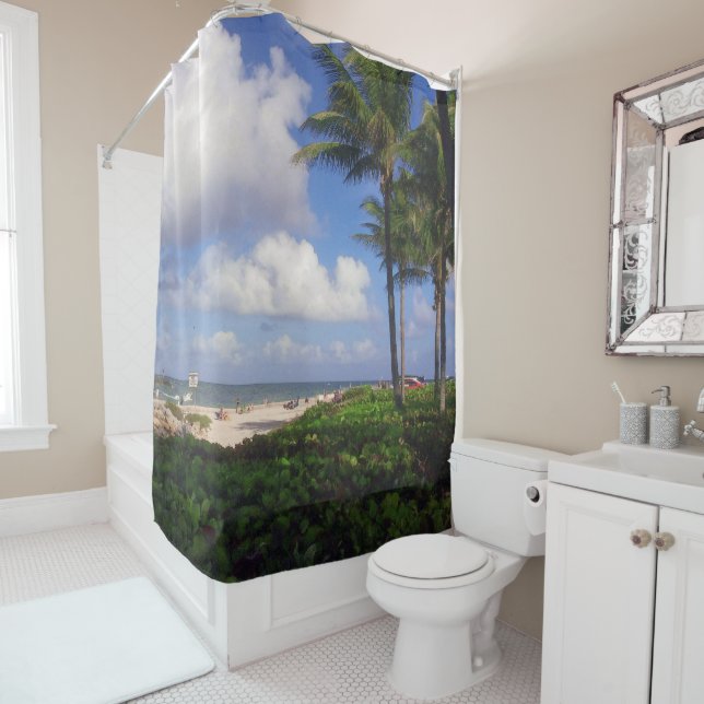 Rideaux De Douche Vue depuis Jupiter Inlet (En situation)