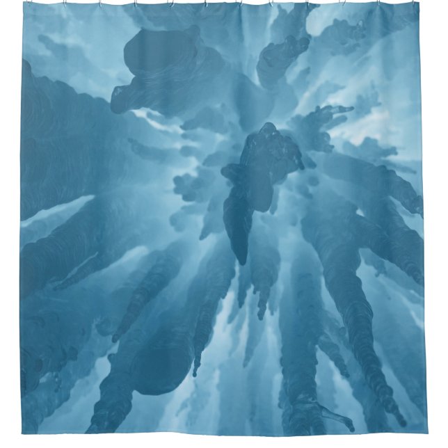 Rideaux De Douche Vue en angle faible des stalactites (Devant)