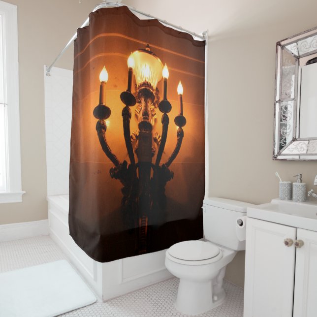 Rideaux De Douche Wall Sconce Antique esthétique (En situation)