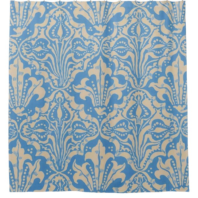 Rideaux De Douche Walter Crane Semence et Fleur Art Nouveau (Devant)