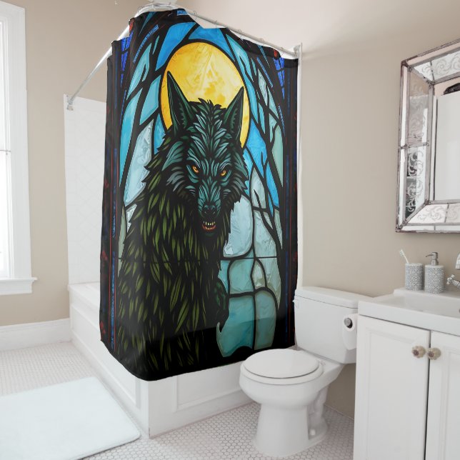 Rideaux De Douche Werewolf (En situation)