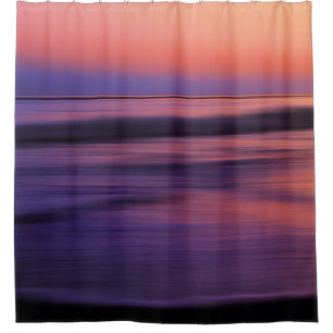 Rideaux De Douche West Coast Sunset Ocean Abstrait