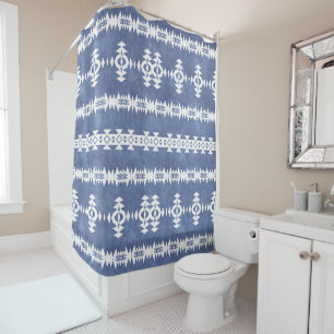 Rideaux De Douche Western Geo Motif