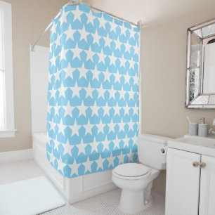 Rideaux De Douche White Stars Design becomes Étoiles Blanches Design