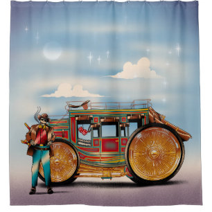 Rideaux De Douche Wild West G Wagon Lowrider
