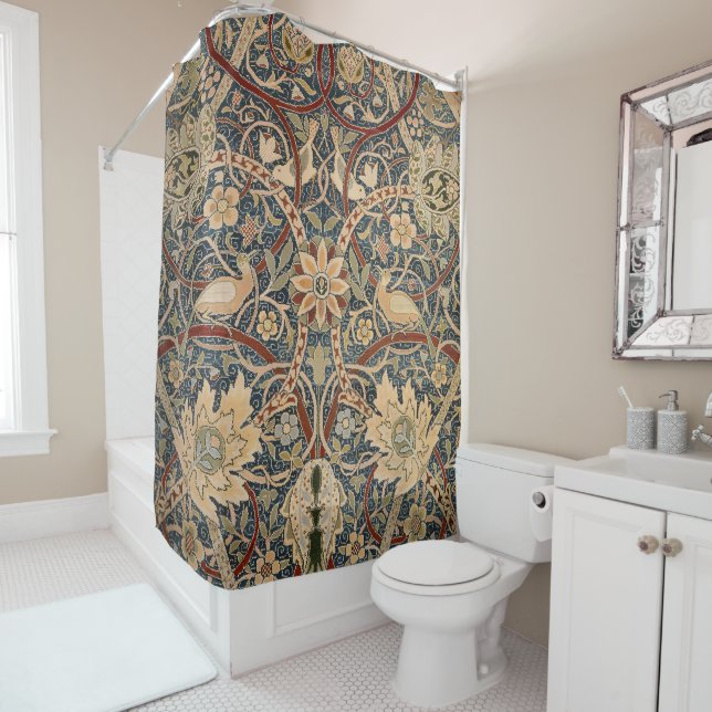 Rideaux De Douche William Morris Bullerswood Tapisserie Faux (En situation)
