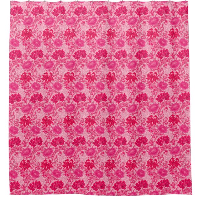 Rideaux De Douche William Morris Chrysanthemums, Fuchsia Pink (Devant)
