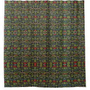 Rideaux De Douche William Morris Fleurs Vintages Motif Floral
