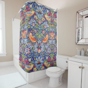 Rideaux De Douche William Morris Fraise voleur célèbre tableau
