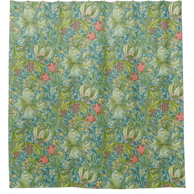 Rideaux De Douche William Morris "Golden Lily" 1 (Devant)
