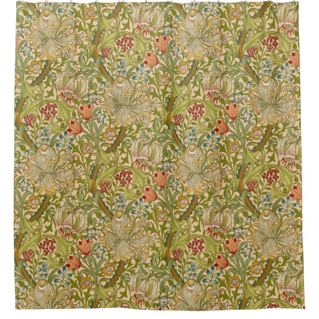 Rideaux De Douche William Morris "Golden Lily" 2 (Devant)
