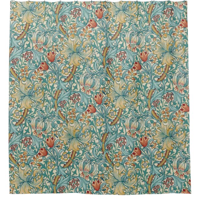 Rideaux De Douche William Morris "Golden Lily" 3 (Devant)