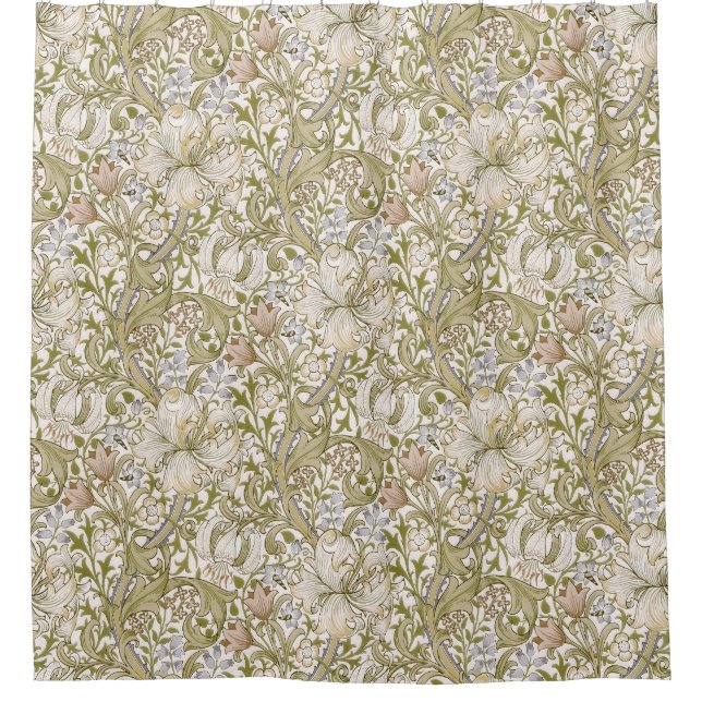 Rideaux De Douche William Morris Golden Lily Garden Flower Classic (Devant)