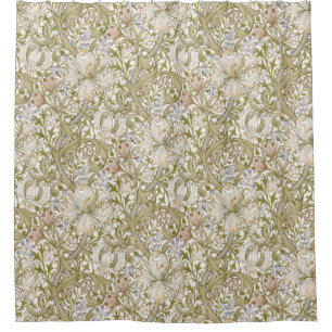 Rideaux De Douche William Morris Jardin Fleur de Lys Classique