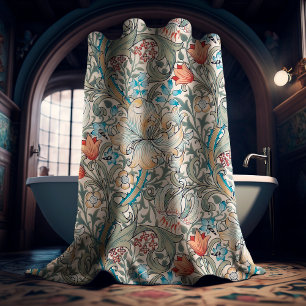 Rideaux De Douche William Morris Lily Art nouveau motif floral