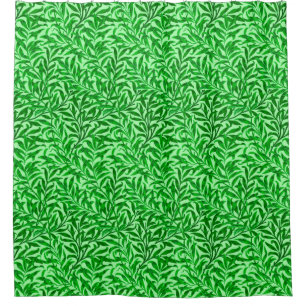 Rideaux De Douche William Morris Willow Bough, Emerald Green