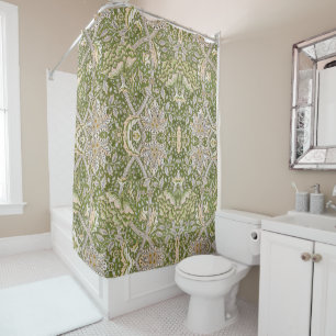 Rideaux De Douche William Morris Windrush Motif Floral Classique
