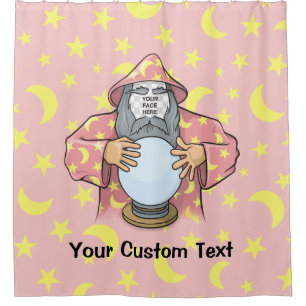 Rideaux De Douche Wizard with your face