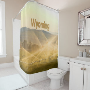 Rideaux De Douche Wyoming Wild West Farm Land Ranch