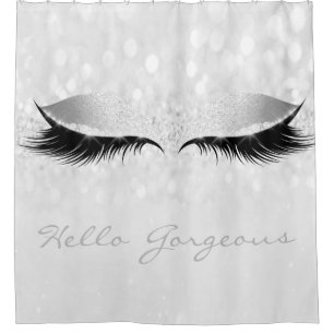 Rideaux De Douche Yeux argentés gris magnifiques de bonjour