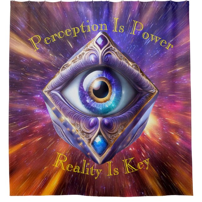 Rideaux De Douche Yeux de l'univers 08a (Devant)