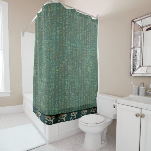 Rideaux De Douche Yeux de Ra Egyptian Hiéroglyphes Chic