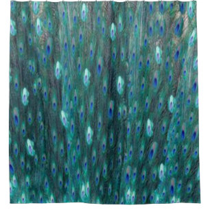 Rideaux De Douche Yeux turquoises brillants de paon